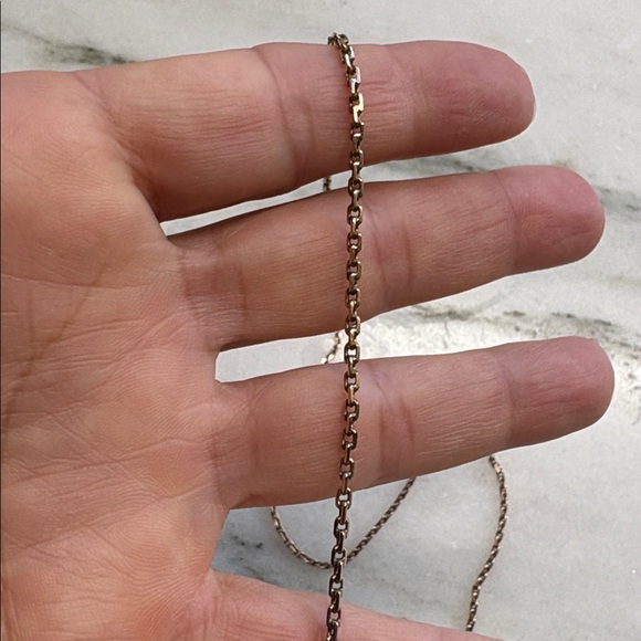 Vintage 14K Interlocking Gold Chain 24" long 8.55 grams - Picture 4 of 9